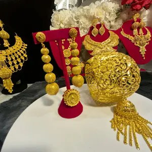 Traditional Gold Beaded Earrings set for All Occasions - Elegant and Versatile Jewelry for Every Event