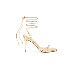 FEMME LA x REVOLVE 3.0 Barely There Lace Up Heel in Gold