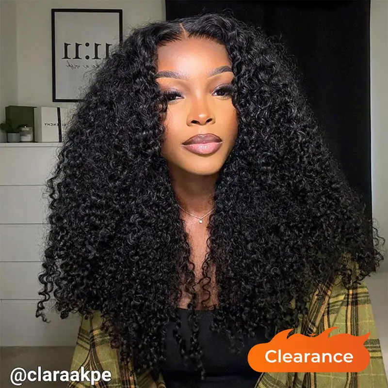 [Summer Musts] Wiggins Hair Pre Cut Ready And Go Wig Glueless Curly Wig Pre Bleached Pre Plucked 7x4 Closure Wig 13x4 HD Lace Frontal Wig Human Hair #WeeklyDeals #tiktokshopstockup #mothersdaygift