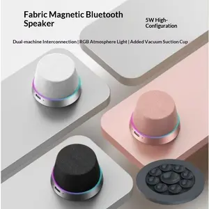 Cross-border New Magnetic Home Bluetooth Speaker Outdoor Portable Mobile Phone Holder Mini Bluetooth Audio Subwoofer