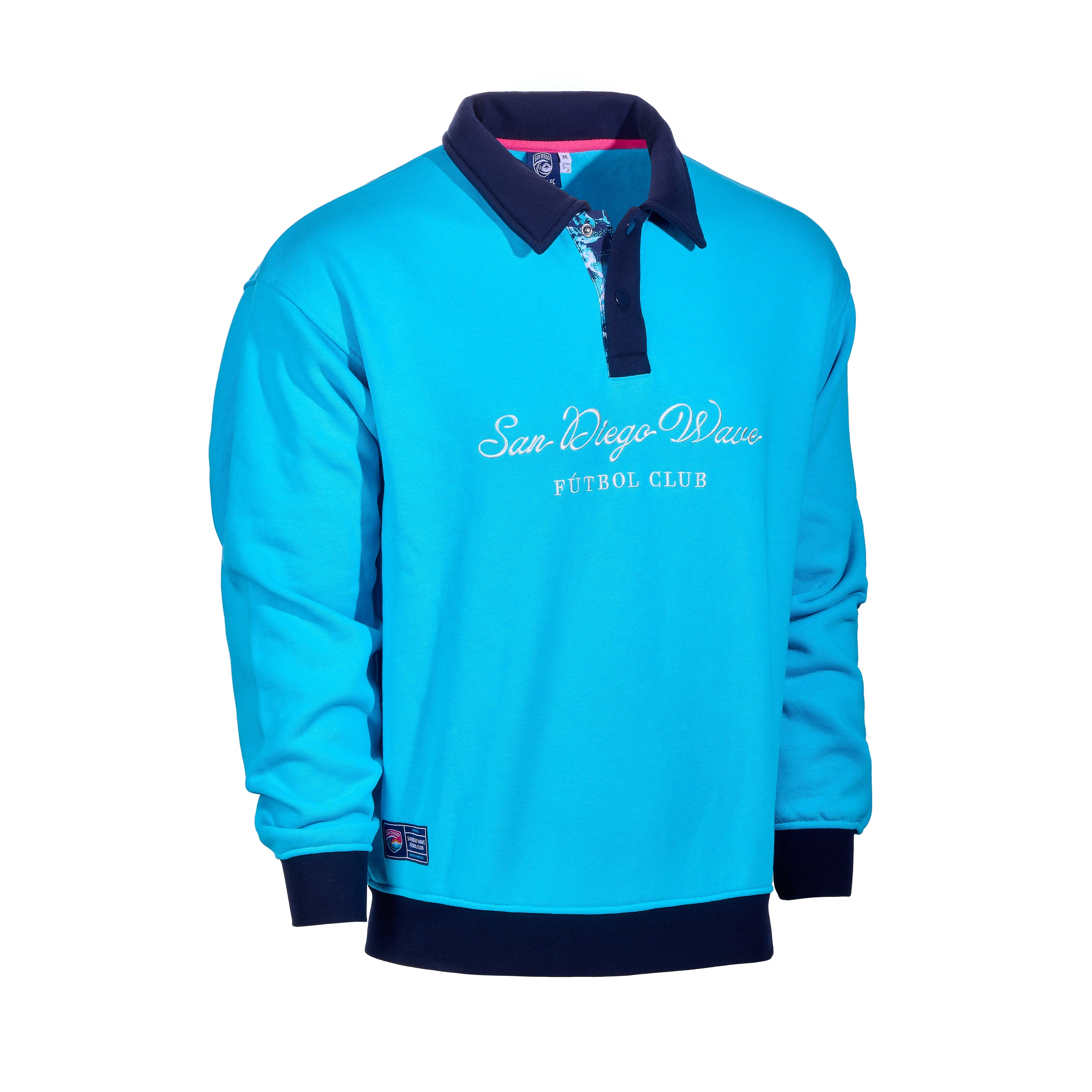 Unisex San Diego Wave FC Script Rugger Sweater