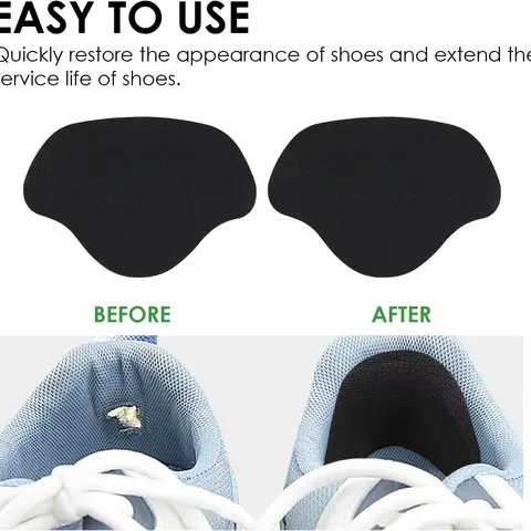 3-Pack Self-Adhesive Shoe Heel Repair Patches, Anti-Skid, No Slip Feet, Flexible Cut, Soft Durable Moisture-Resistant Shoe Accessories for Athletic & Daily Wear Footwear Maintenance & Cover Needs