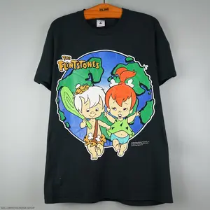 Vintage 1994 The Flintstones Hanna-Barbera T-Shirt Graphic Tee Heavy Cotton Tee Shirt, 100% Heavy Cotton Shirt
