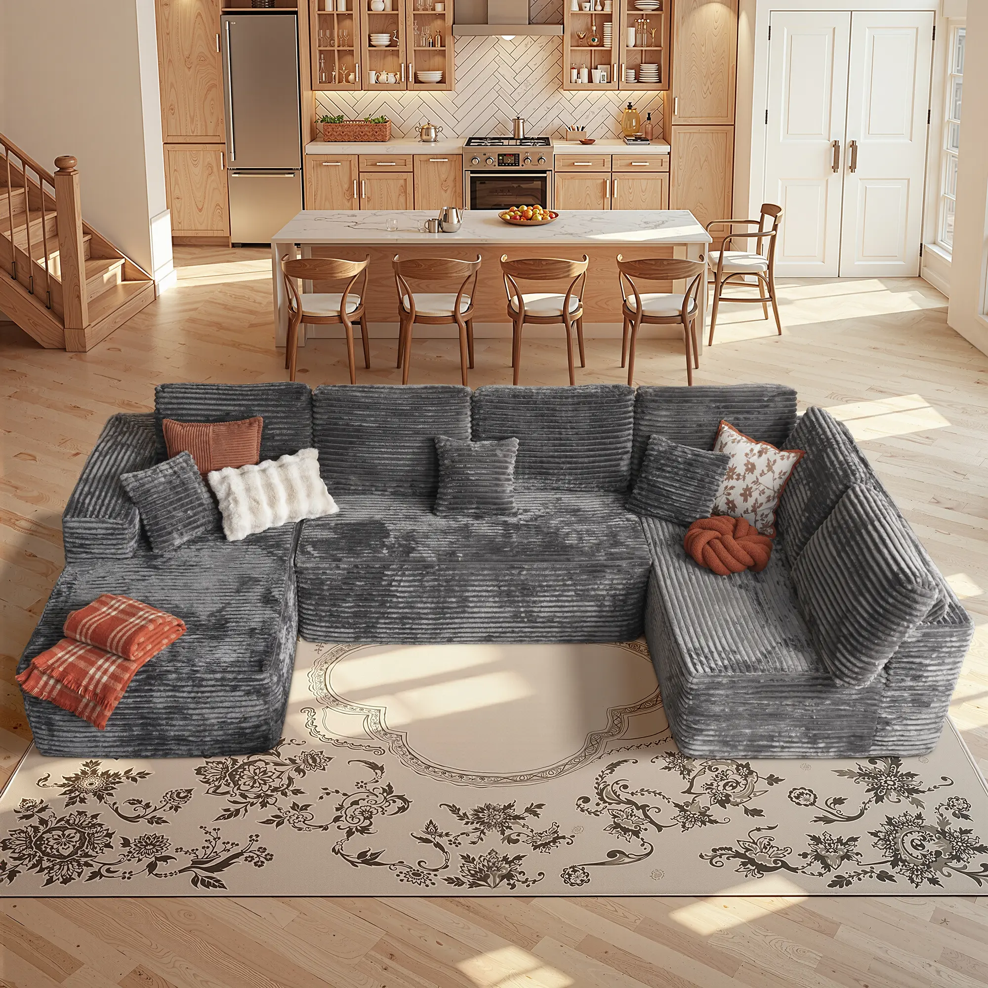 Small U-Shaped Grey Plush (G7)