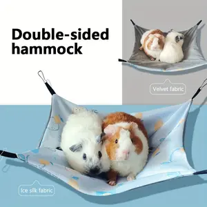 Ferret hammock, single-layer breathable ice silk pet hammock, squirrel, sugar glider, guinea pig summer hammock, small pet supplies