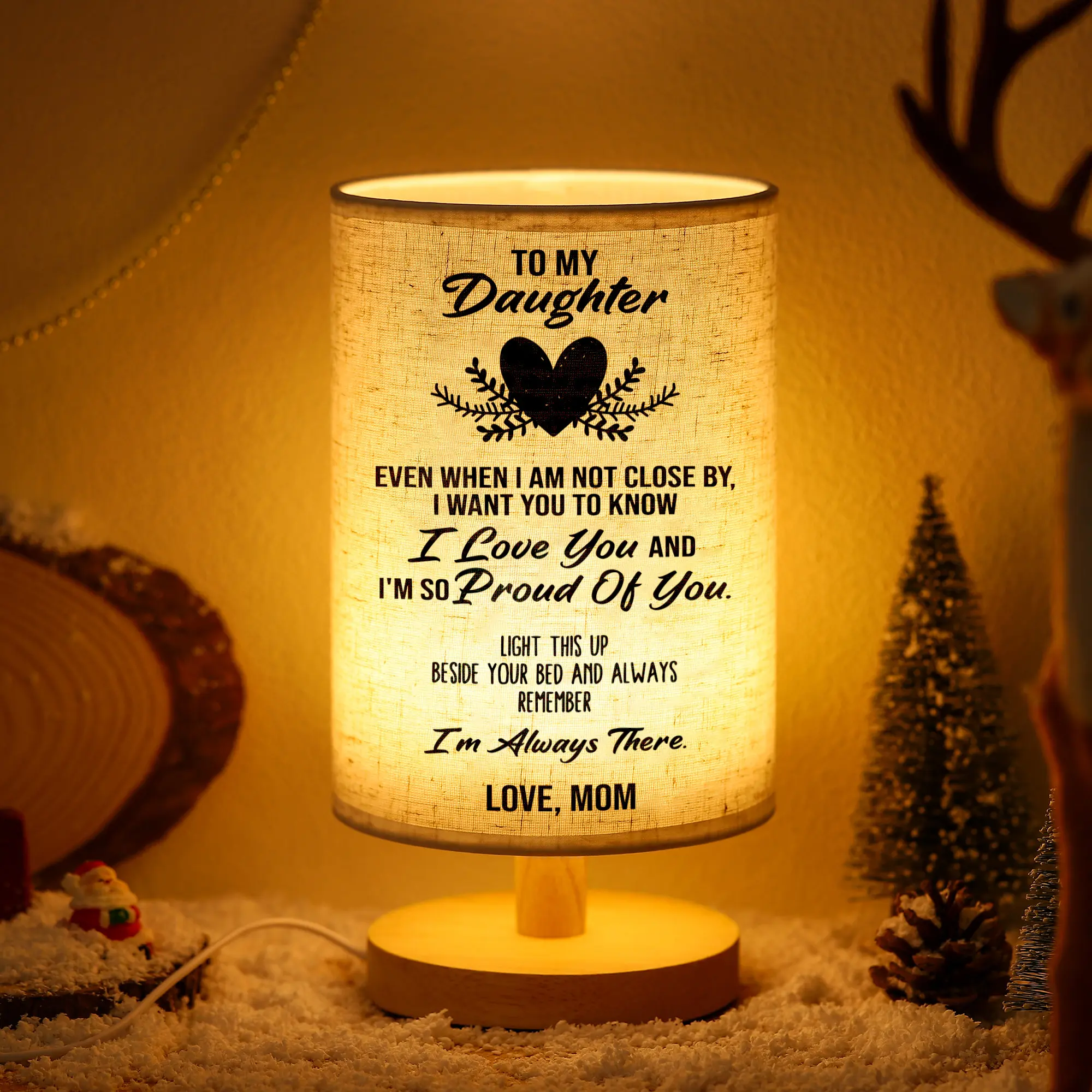 Birthday Daughter Gifts from Mom-Gifts for Daughter from Mom, Table Lamp to My Daughter Gifts for Birthday Anniversary Wedding Gifts Ideas summerwins