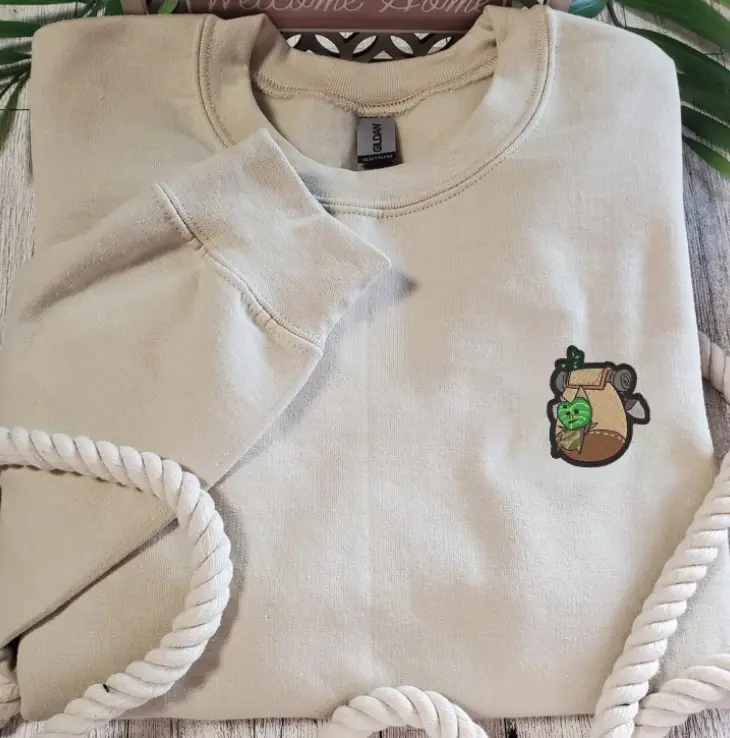 Korogu Backbag Zelda Embroidered Sweatshirt, Korogu Hoodie, Zelda Inspired Sweater, Gamer Gifts, Zelda Birthday Gifts, Zelda Outfits