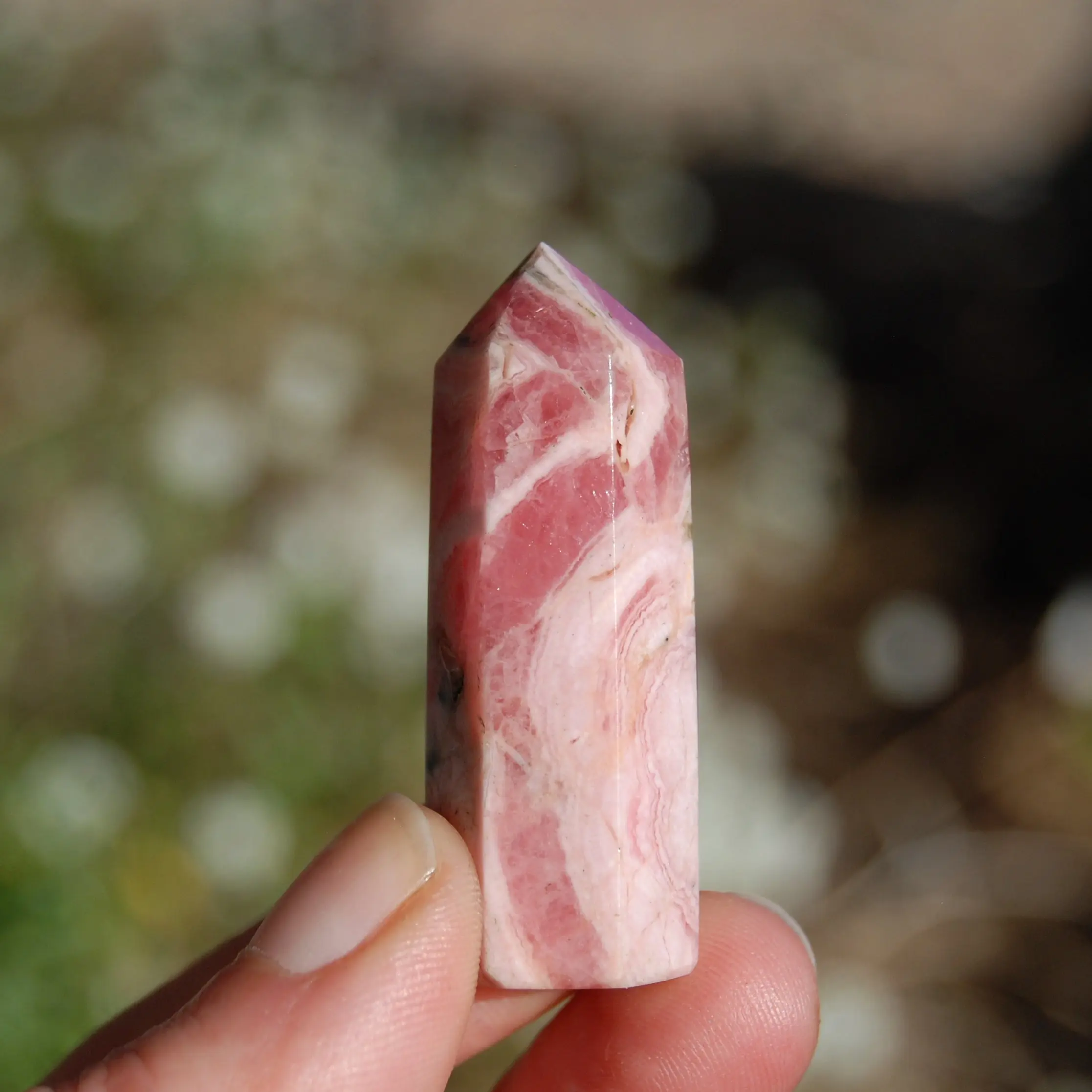 2in 32g Genuine Rhodochrosite Crystal Tower, Argentina
