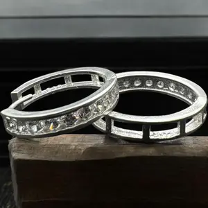 HUGGIE EARRING IN MEXICAN SILVER .925