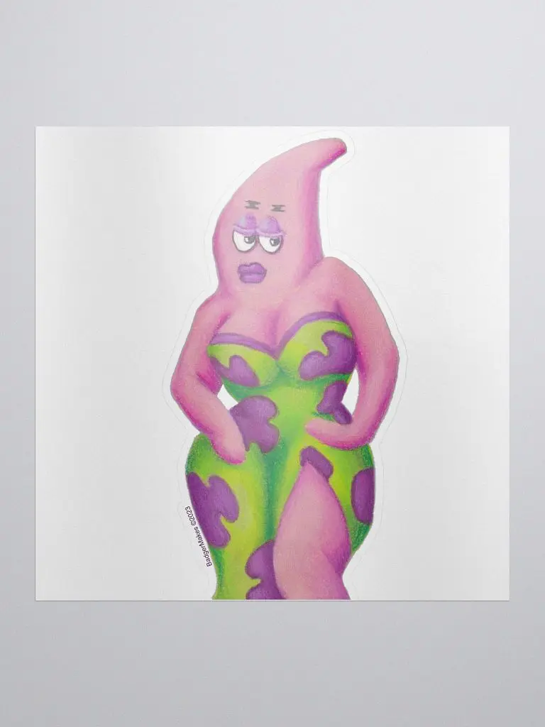 Sexy Starfish Sticker