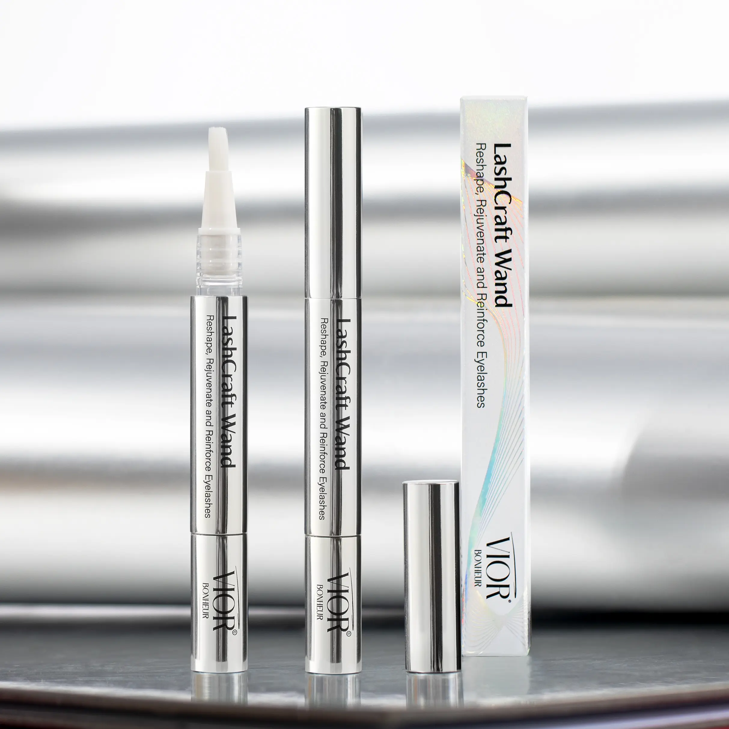 Vior Bonheur LashCraft Wand | Reshape, Rejuvenate and Reinforce False Eyelashes - Instant Eyelash Touch-up - On Demand Wet Look