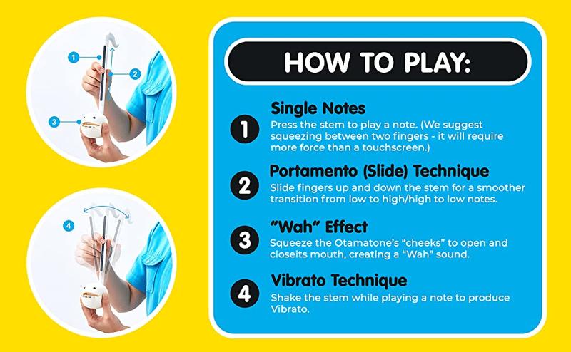 Otamatone Regular [White] - Japanese Musical Instrument Electronic Synthesizer - Maywa Denki Studio - Fun Gift for Children, Teens, & Adults