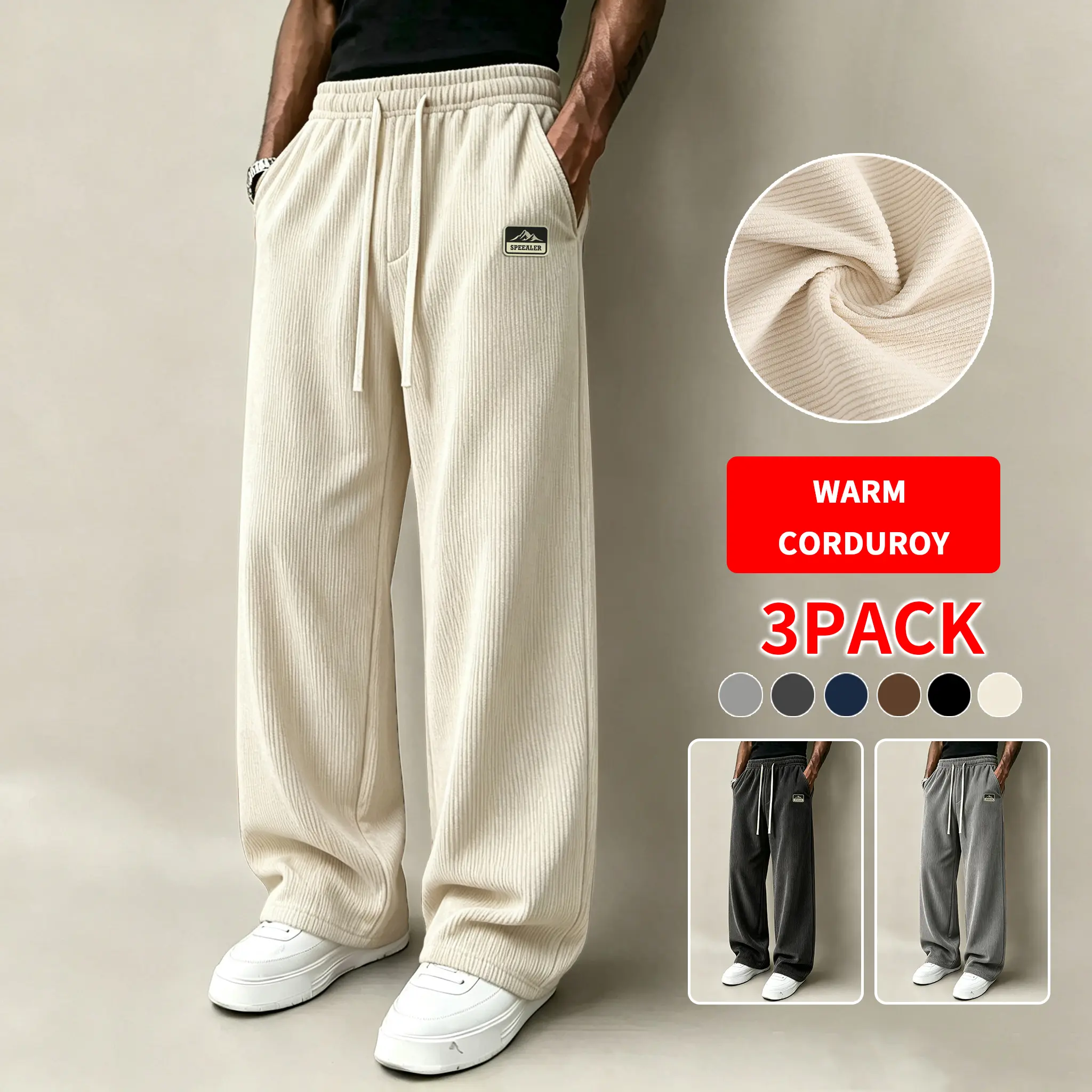 Apricot + Dark Gray + Light Gray