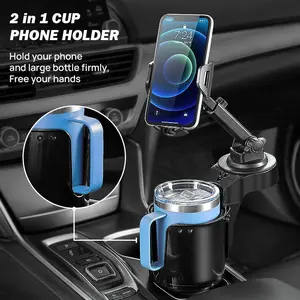 Joytutus Summervibes Phone Holder for Car, Car Phone Mount with 360° Rotation & Adjustable Arm - Sturdy Patented Design for iPhone, Samsung Smartphones Up to 7", Bottles