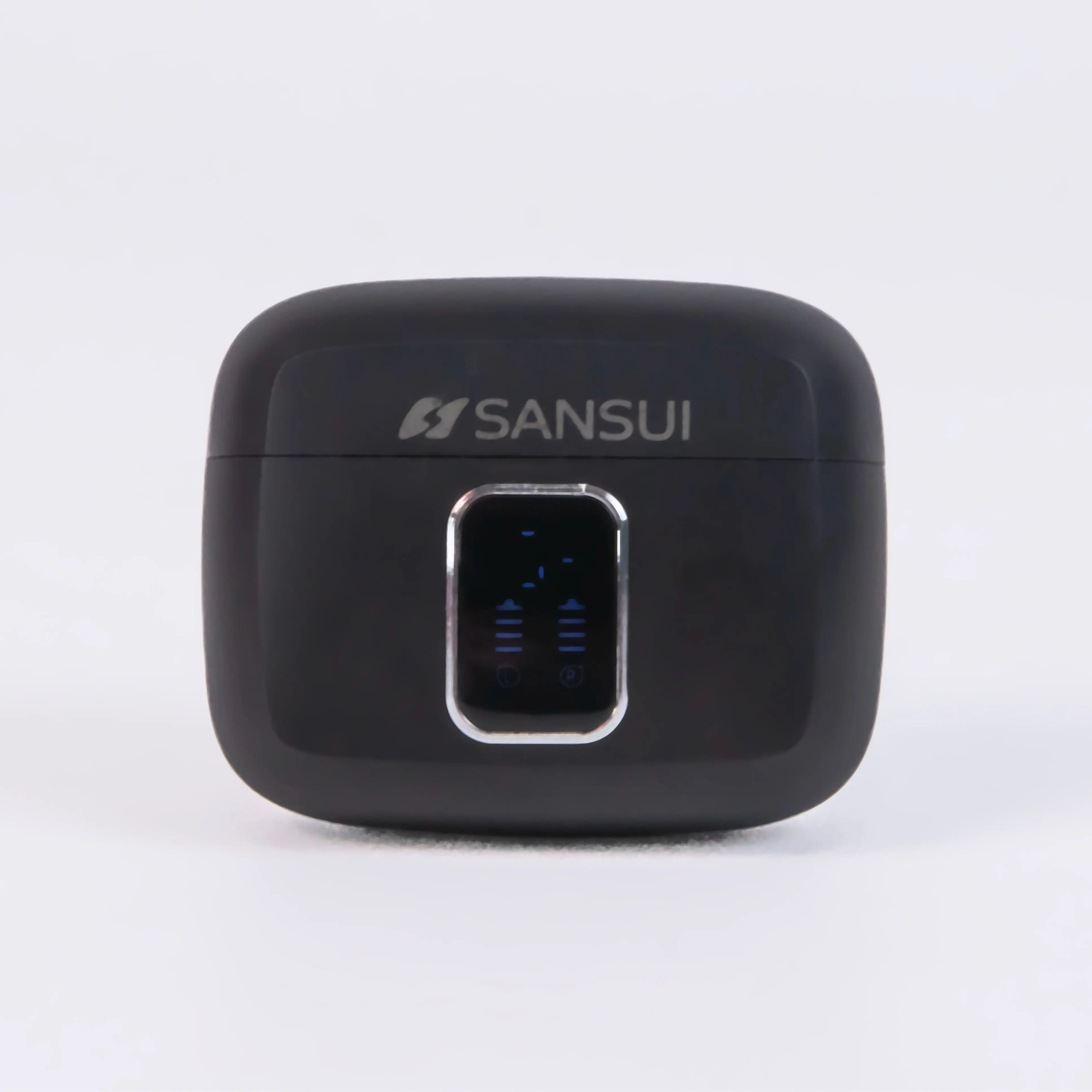 Sansui W9 in-ear Bluetooth Headphones True Wireless Earbuds 60H Playback LED Power Display Earphones with Wireless Charging Case IPX5 Waterproof in-Ear Earbuds with Mic for TV Smart Phone Laptop Computer Sports