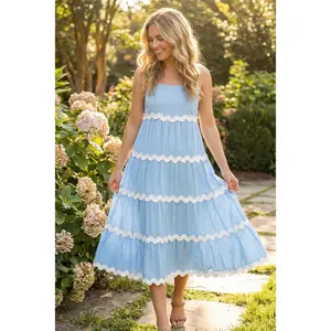 Ric Rac Tiered Dress