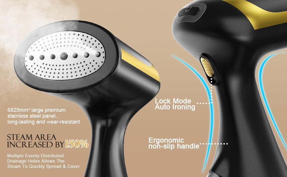 【Super Electric】- Handheld Steamer for Clothes 1100W, Clothes Steamer with Large 300ml Water Tank, Fast Wrinkle Remover Portable Garment Steamer, Ideal for Home, Office, Travel Folding Steam Iron mini portatil household natural fabric mini steamer size