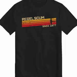 Rebel Scum 1977 Iconic Movie Quote T-Shirt Gift Top P