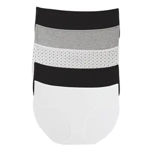 Cotton Modal Full Coverage Hipster 5-Pack