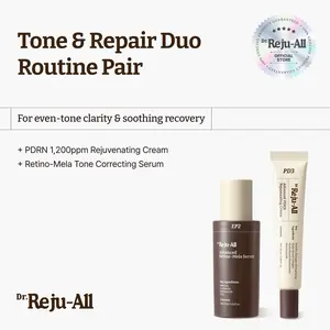 [Official Store] Dr.Reju-All Tone & Repair Duo Routine Pair - Advanced PDRN Rejuvenating Cream & Retino-mela Serum
