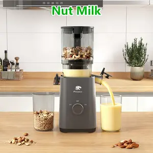 T33 Cold Press Juicer Machines, 5.3" Large Feed Chute Slow Masticating Juicer, Powerful AC Brushless Motor Fit Whole Fruits & Vegetable, 99% Juice Yield, Ultra Quiet, Easy Clean