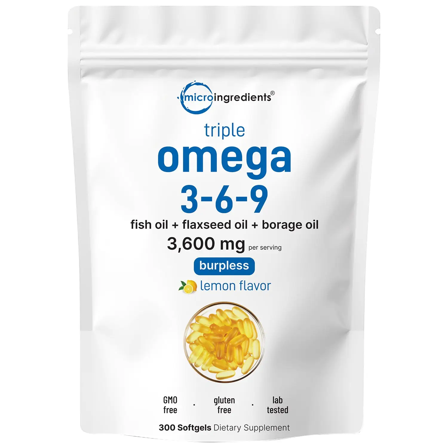 Micro Ingredients Ultra Omega 3-6-9 Softgels