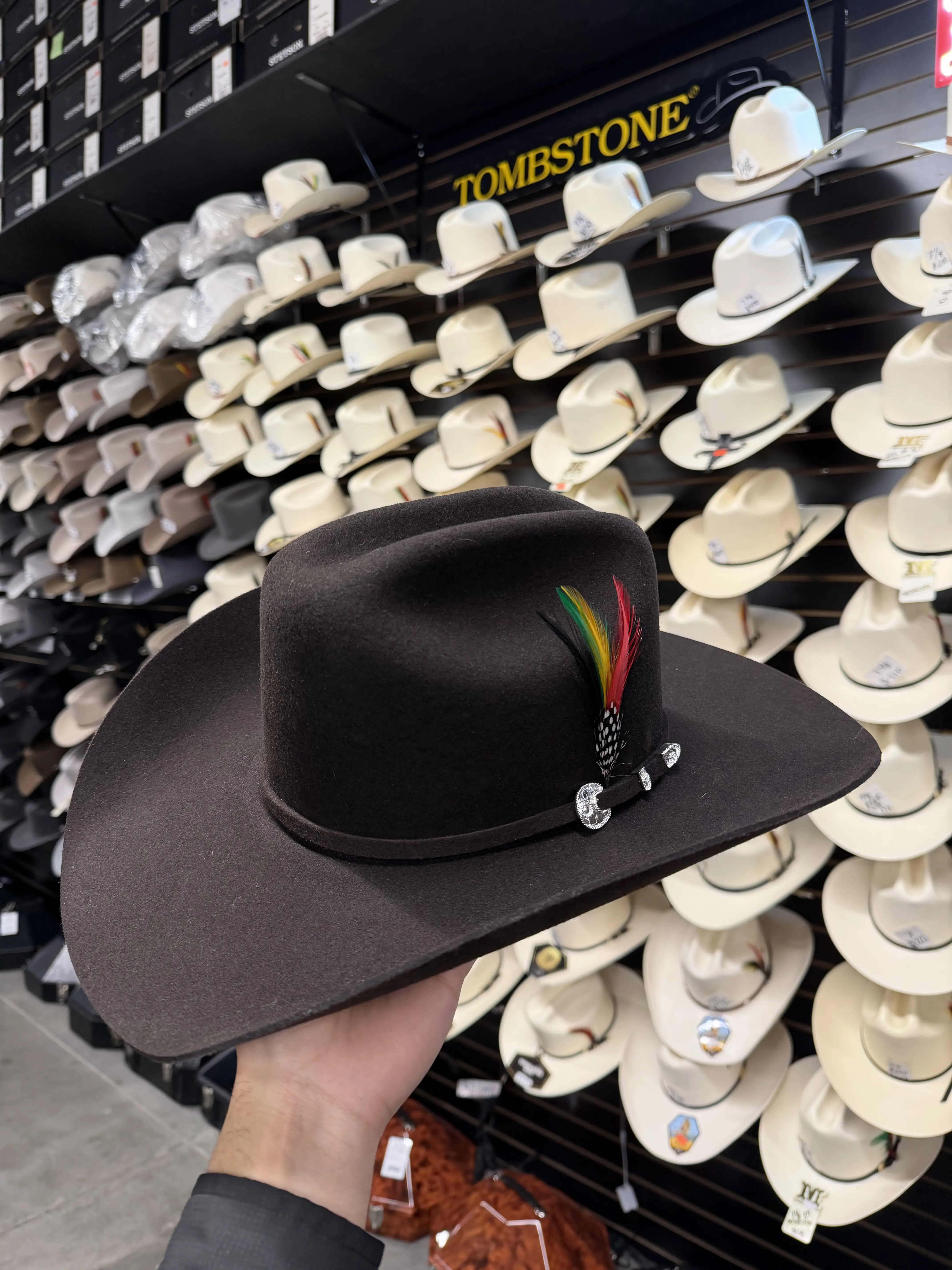 STETSON 4x Chocolate Cowboy Felt Hat (UNISEX)- Made in USA