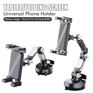 Large Truck Suction Cup Tablet Holder, Bus Car Vehicle Mount Stand, Durable Abs Material, Easy Install & Remove Design