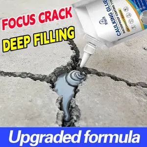 Slab Concrete Crack Waterproof Repair Sealant, Concrete Crack Waterproof Repair Sealant, Caulking Glue Weather Resistant Type,  Weather-Resistant Caulking Glue for Joint, Outdoor(500g)