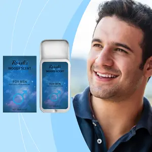 Roxelis Men’s Solid Cologne – Long-Lasting Fresh Woody Scent, Portable Solid Perfume Balm for Everyday Use