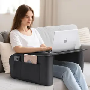 Lap Desk for Adults with Arm Rests, Laptop Pillow Stand for Bed,Couch,Floor,Large Table for Long Hours Work,Eating,Gaming,Reading and Writing,Lap Laptop Desk for College Dorm Room