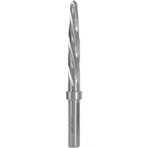 3/8" Bridge/Construction Reamer, M2 HSS Taper Chucking Reamer Drill Bit for Steel Alloy  Metal  Plastic, 3/8" Shank Chuck, Spiral Flutes, to Enlarge/Align Holes, 10mm