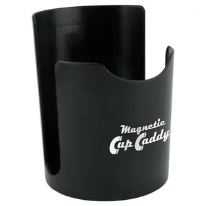 Magnetic Cup Caddy - Keep Your Favorite Beverage at Hand, 3.3" Inner Diameter, 4.625" Height, Black, 7583