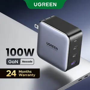UGREEN 100W/140W/200W Nexode USB C Super Charger. 4-Port GaN Foldable Wall Adapter. Perfect for MacBook Pro/Air, iPad Pro, iPhone 17/16/15 Pro. Fast Charging Charger,September Restock，TikTokShopSpringGlowUp,Greenish