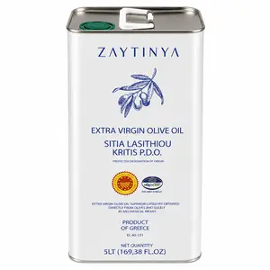 Zaytinya Extra Virgin Olive Oil Cans - 100% Pure & Natural, Antioxidant Rich, Low Fat, Vitamin-Infused Healthy Cooking Oil with 12-Month Chilled Shelf Life