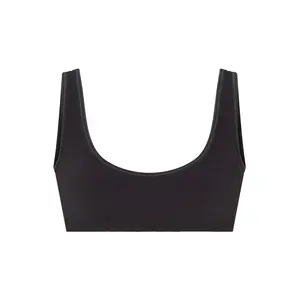 NikeSKIMS RIBBED SEAMLESS MICRO SCOOP BRA | OBSIDIAN