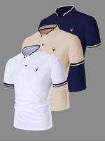 Deer Head ---- White + Khaki + Navy Blue