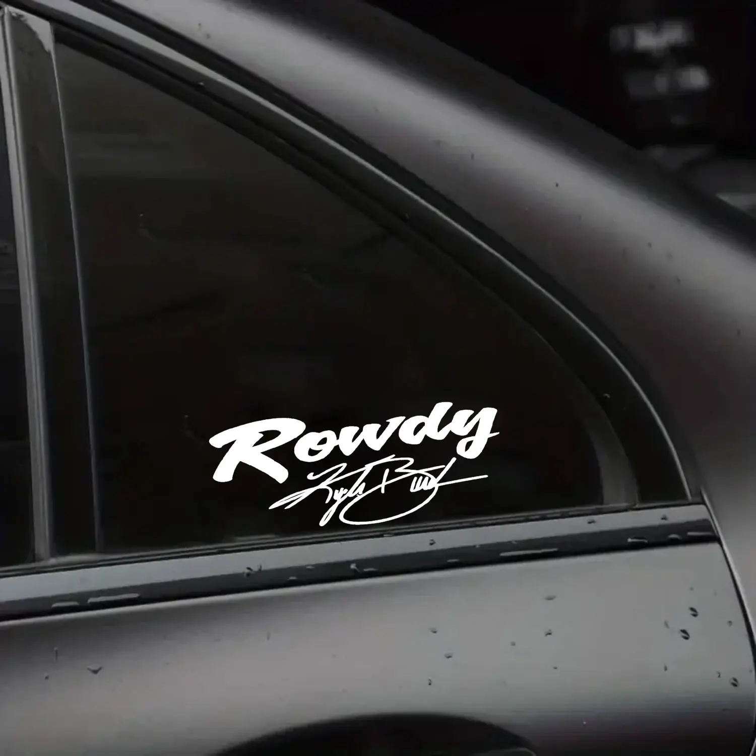 Rowdy Kyle Busch Sticker, Racing Fan Vinyl Decal for Cars, Laptops, Water Bottles, Waterproof Motorsport Sticker