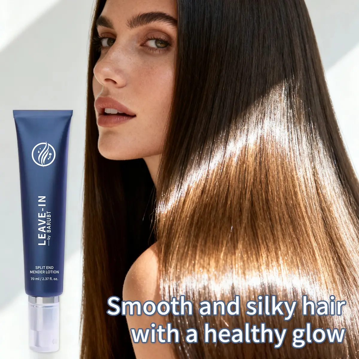 Leave-In Split End Mender, Smooth Silky Hair Treatment, moisturizing hair, Frizz Control, Damp Hair Application, Healthy Hair Hacks, Hairtok Trend, Glossy, Haircare, Lightweight, Haircare Product