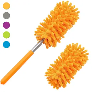 Microfiber Duster for Cleaning,  Hand Washable Microfiber Head, Extendable Pole, Detachable Cleaning Brush Tool for Office, Car, Window, Furniture, Ceiling Fan