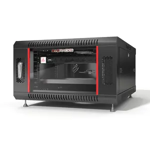 SYSRACKS 6U-18U Wall Mount Server Rack Cabinet with Locking Mechanism 24-Inch Depth for AV Equipment Security & Data Privacy Office Accessories