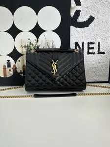 Pre-owned Yves Saint Laurent Black Gold Envelope Bag – Year 2023