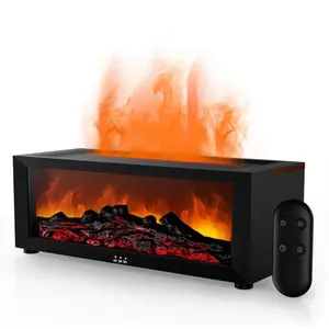 Colorful Flame Diffuser for Home, 7 Colors Essential Oil Diffuser, Auto-Off Protection, Timer Function, Aromatherapy for Office Bedroom