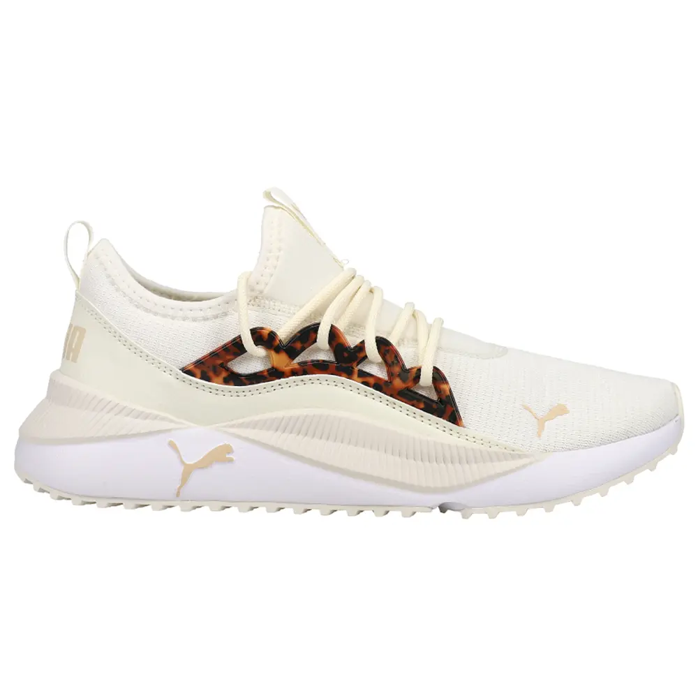 PUMA Womens Pacer Future Allure Tortoise Lace Up Sneakers Shoes Casual - Off White