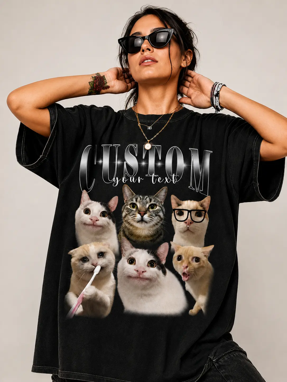 Custom Pet Photo Graphic Tee – Personalized Shirt