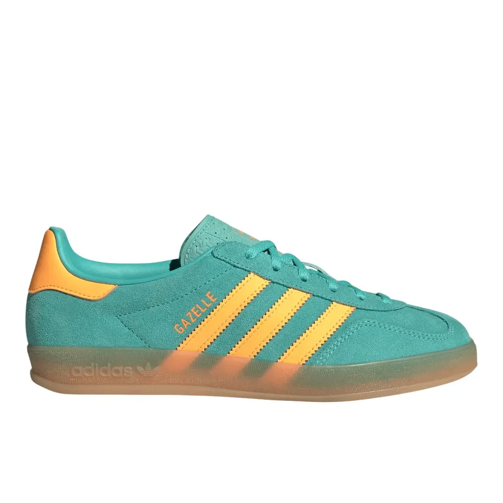 adidas Womens Gazelle Indoor Sneakers Shoes Casual - Green adidas Womens Gazelle Indoor Sneakers Shoes Casual - Green