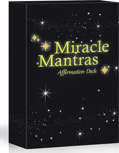 Miracle Mantras Positive Affirmations Cards  54 Daily Affirmation Cards for Women & Men, Self Care, Love & Wealth, Mindfulness Motivational Deck, Inspirational