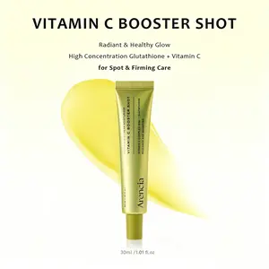 Arencia Vitamin C Booster Shot Serum, with Glutathione, Niacinamide & Vitamin E, Dark Spot Corrector, Anti-Aging Serum for Fine Lines, Glass Skin Korean Skincare, 30ml/1.01 fl.oz