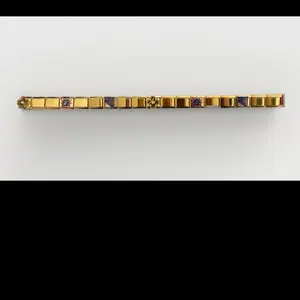 New York Sports Italian Charm Bracelet Gold Stainless Steel 18 Charms Unisex Design Compatible with 9mm Charms