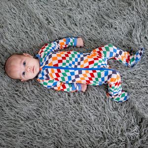 bold checks footie